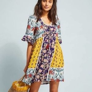 Anthropologie Lilka Patchwork Dress